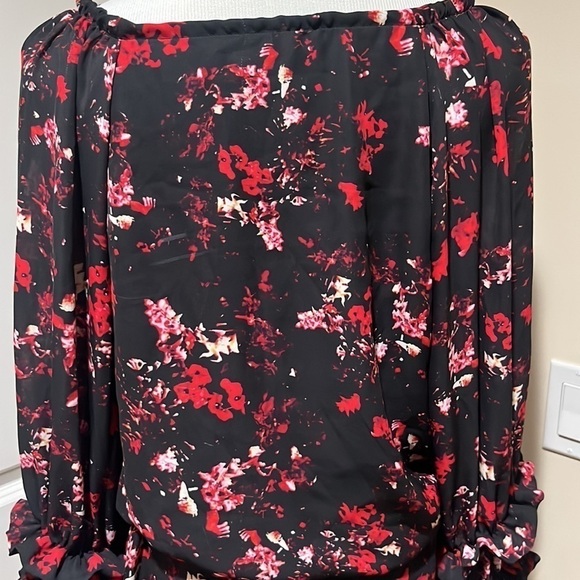 Parker Nicole Blouson Floral Boho Canna Dress - Picture 6 of 9